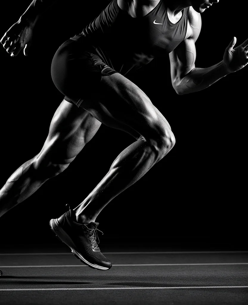 Dynamic silhouette in motion
